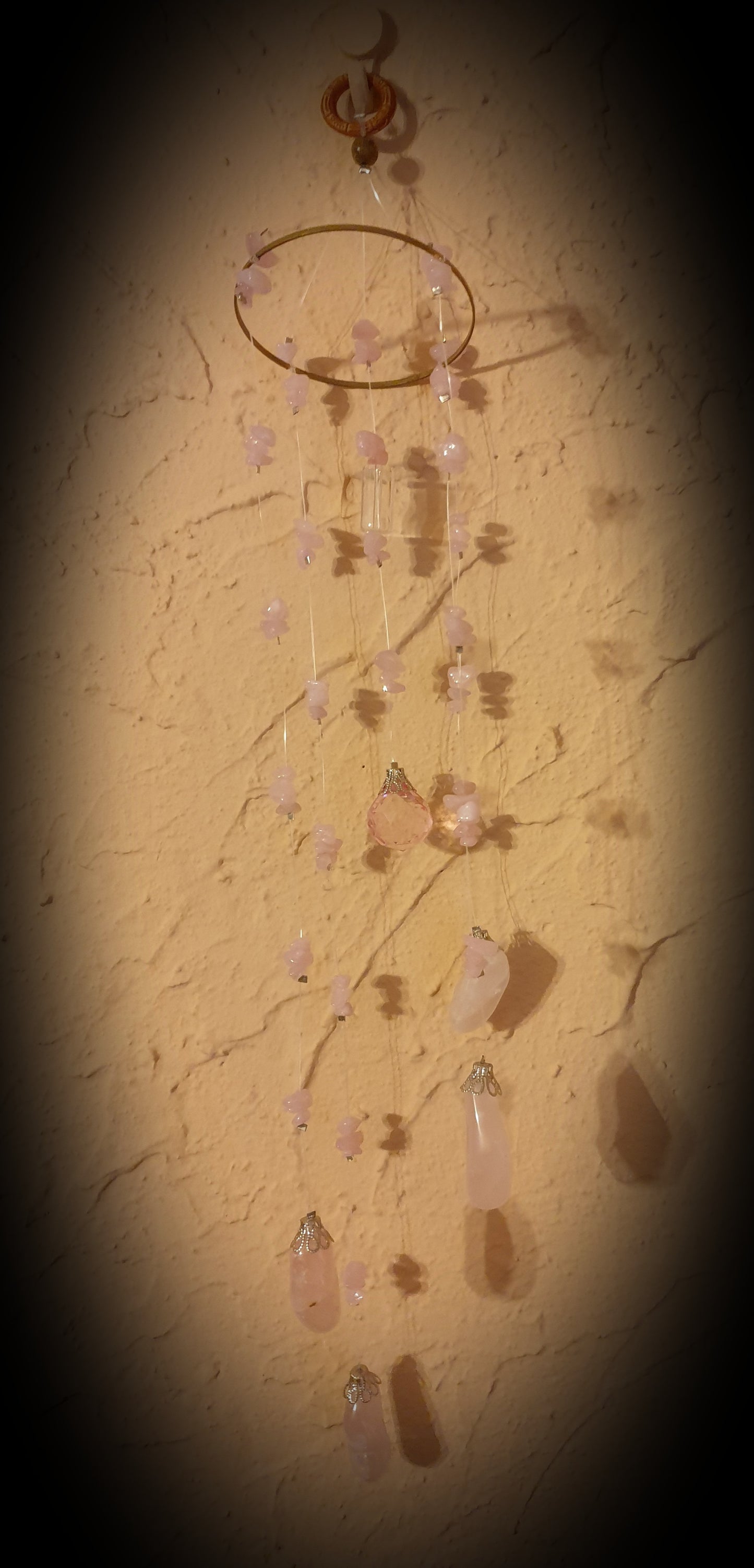 Atrapasueños Cuarzo Rosa