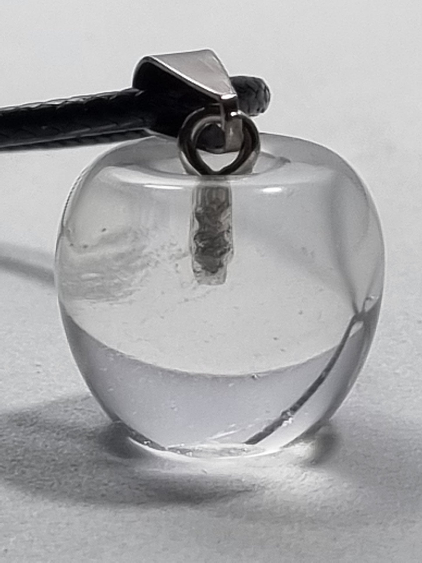 Colgante Manzana Cuarzo Transparente