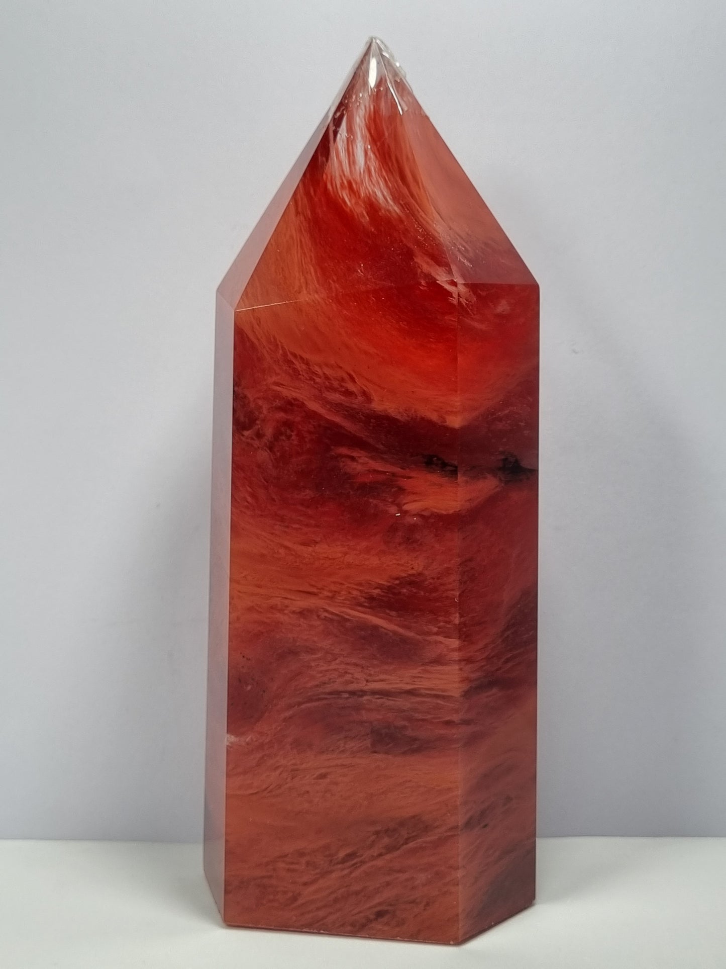 Obelisco Cuarzo Rojo Fusión 18.5cm