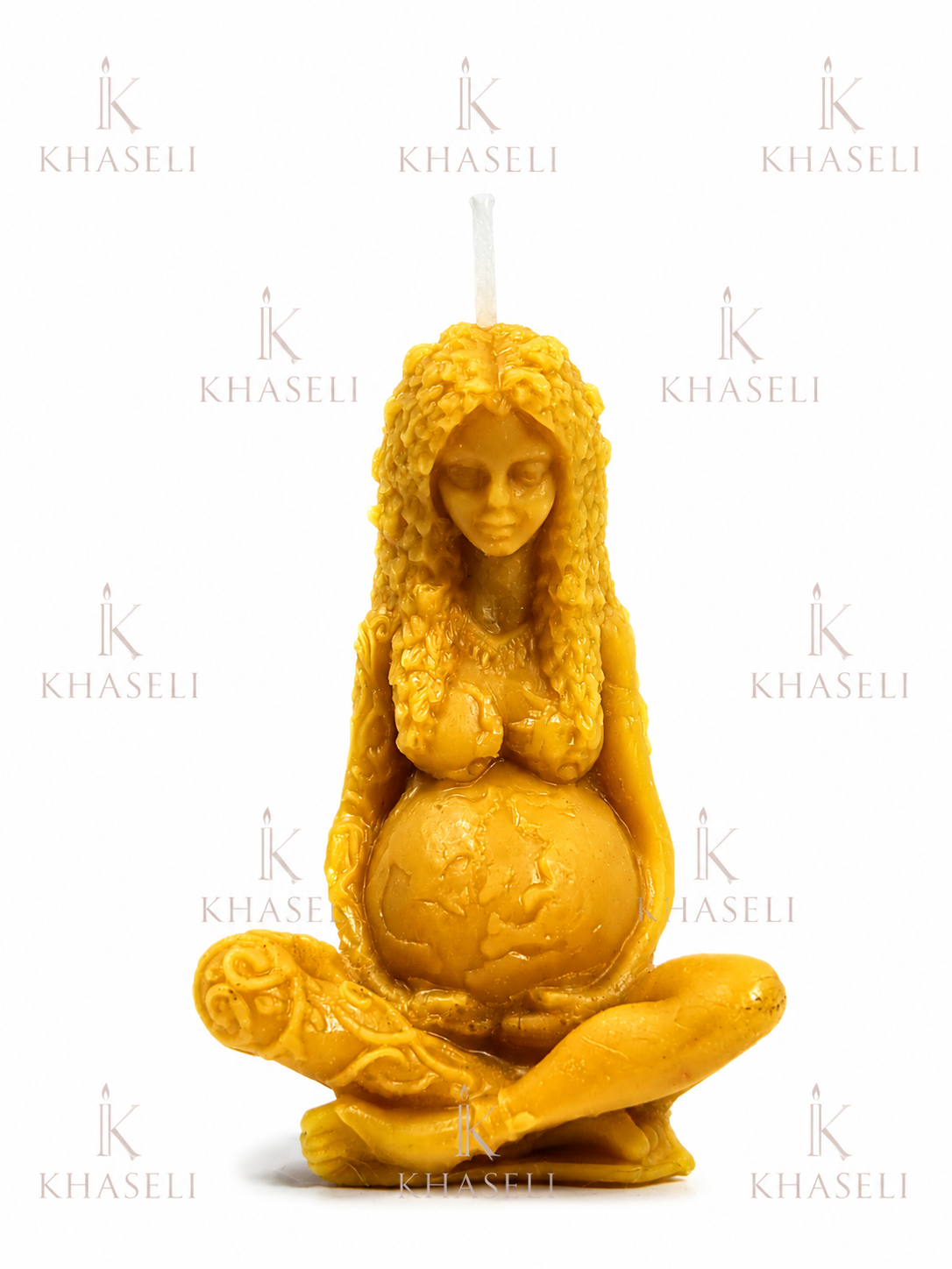 Vela de Miel Madre Tierra Gaia – Ritual de Conexión, Fertilidad, Abundancia y Equilibrio