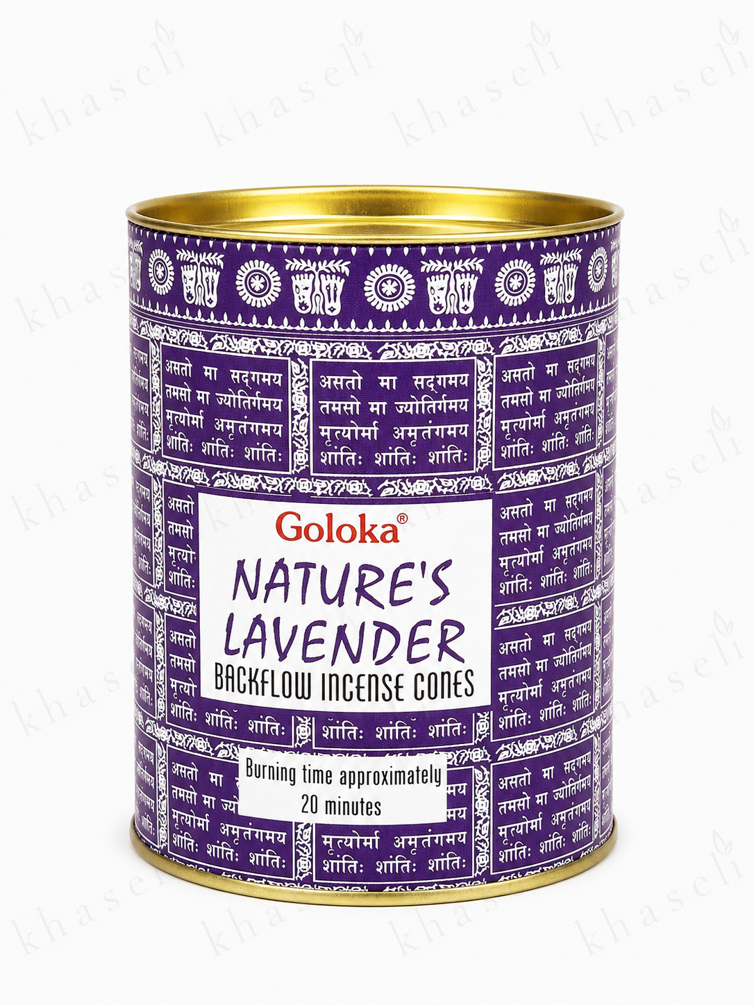 Conos de Incienso de Reflujo Goloka Lavanda | Backflow de Lavanda para Relajación, Meditación y Armonía