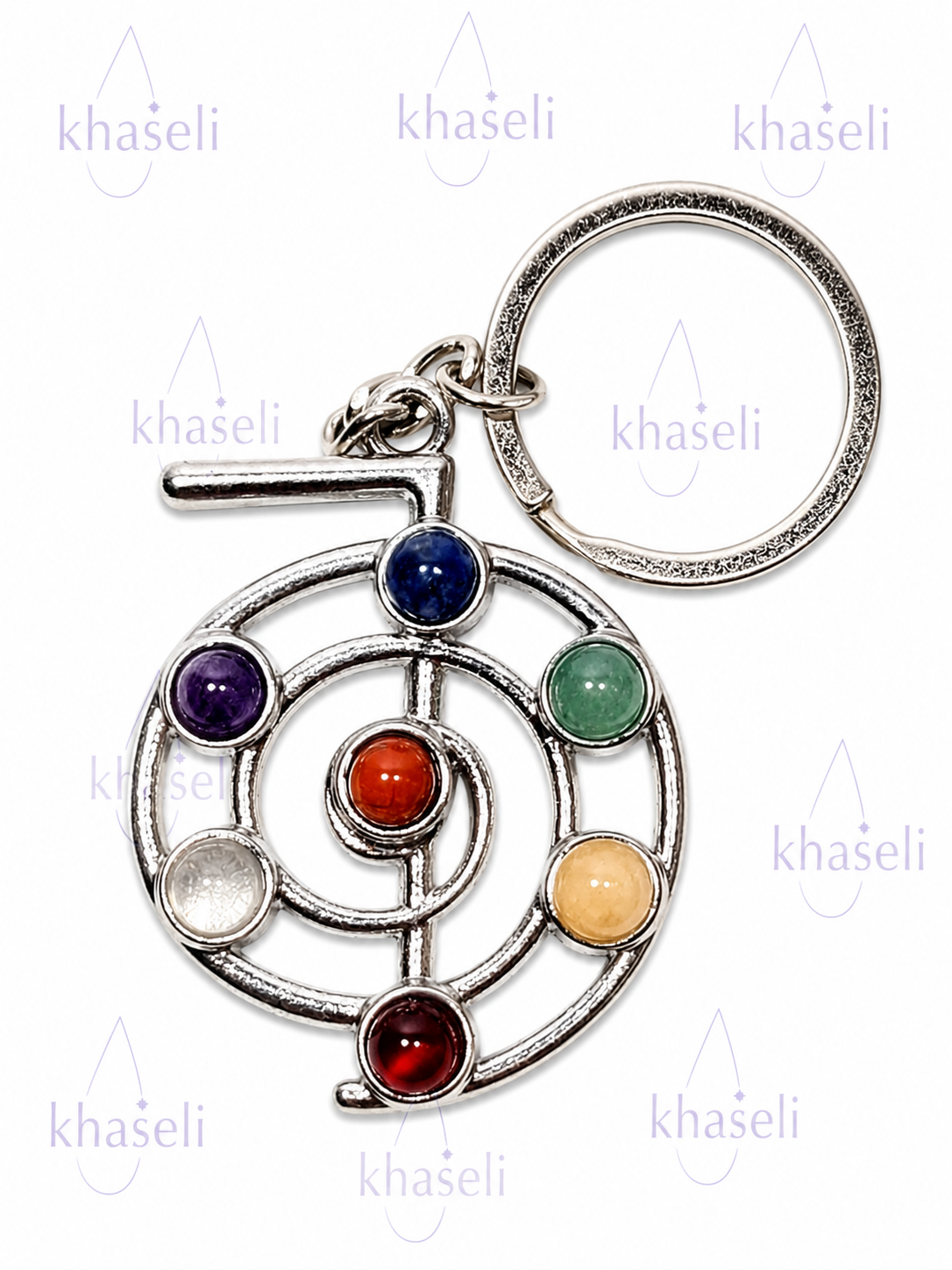 Llavero Símbolo Cho Ku Rei de los 7 Chakras – Amuleto Reiki de Protección y Equilibrio Energético