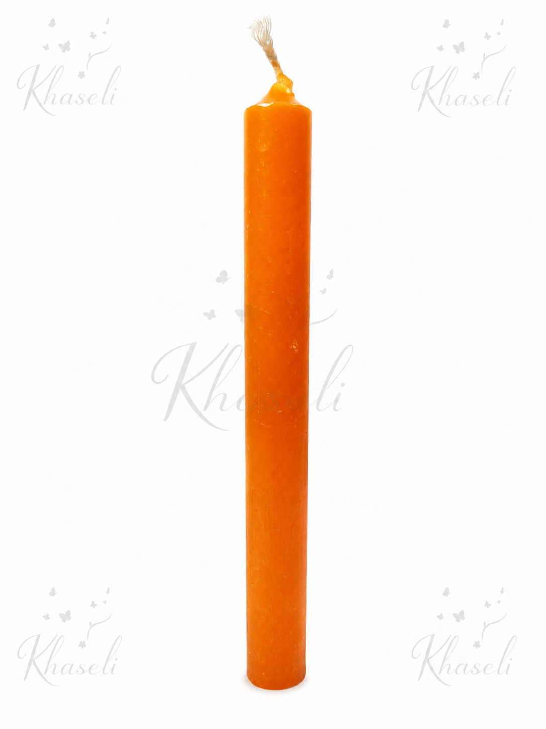 Vela Naranja Ritual Artesanal para Energía, Éxito, Creatividad y Apertura de Caminos | Vela Esotérica Khaseli