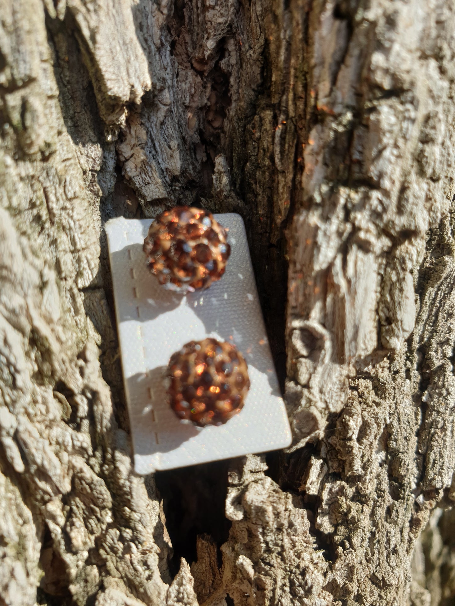Pendientes esfera de cristal