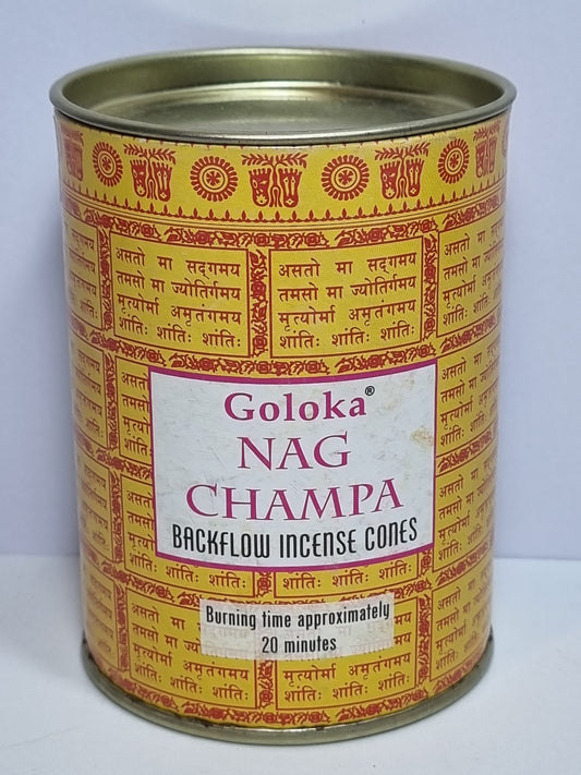 Incienso Nag Champa cono reflujo