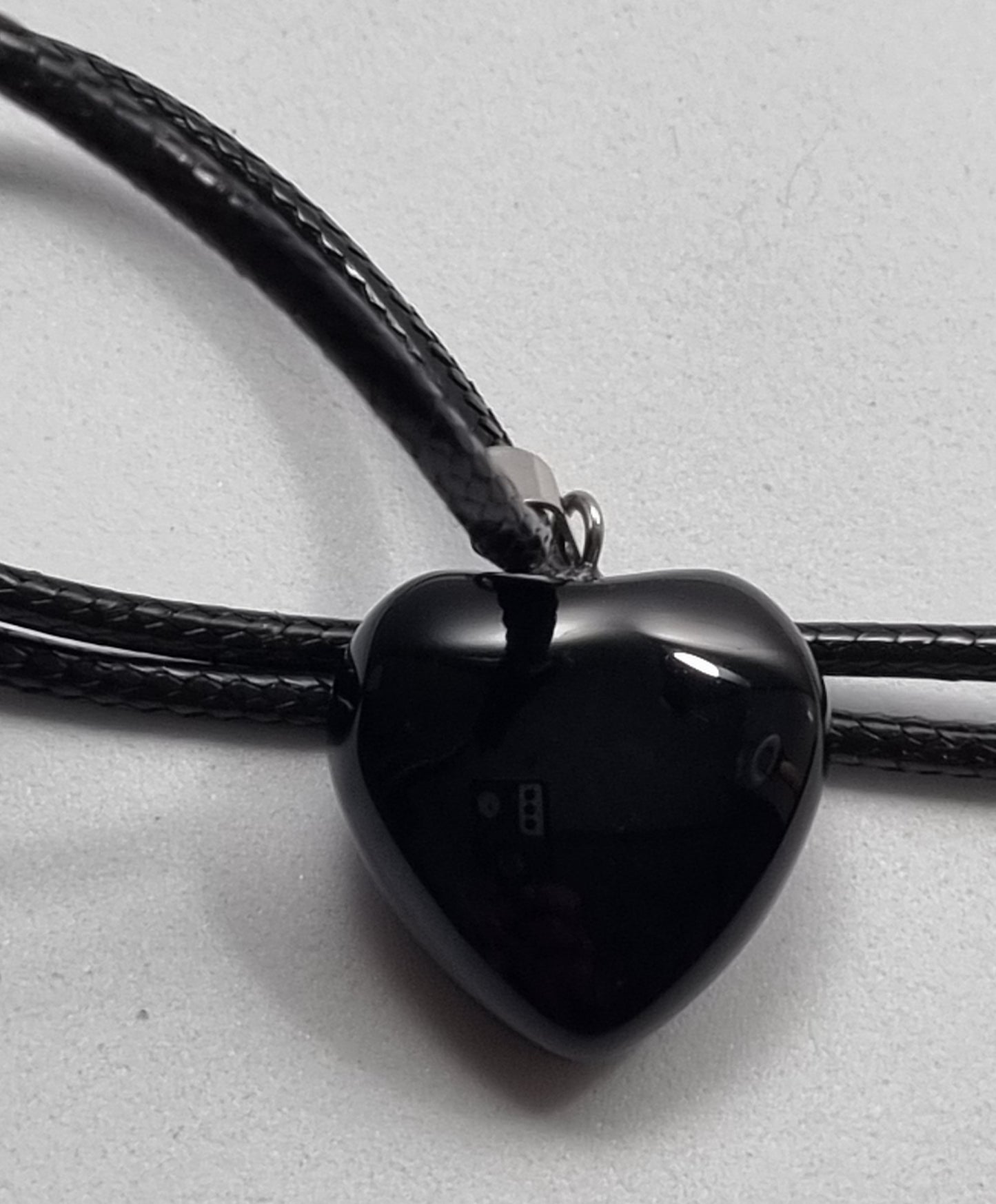 Colgante corazón Obsidiana