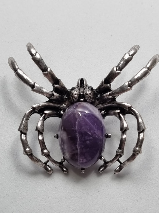 Broche Araña Amatista