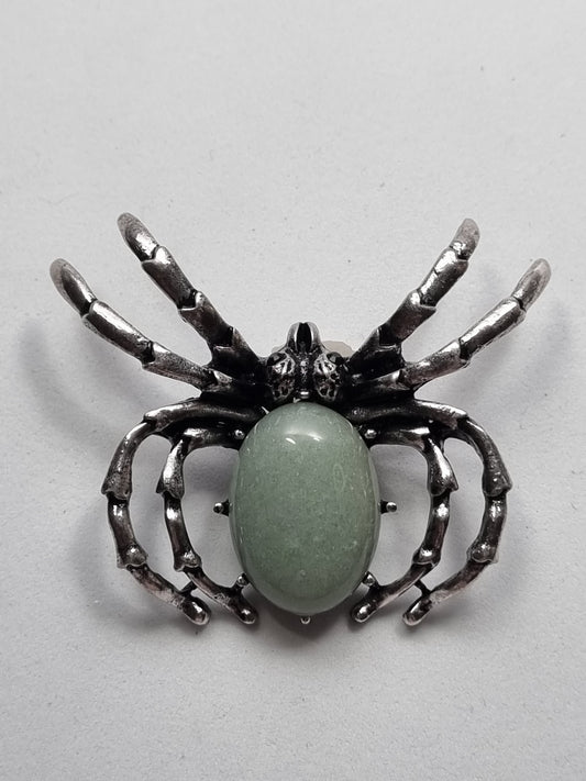 Broche Araña con Aventurina