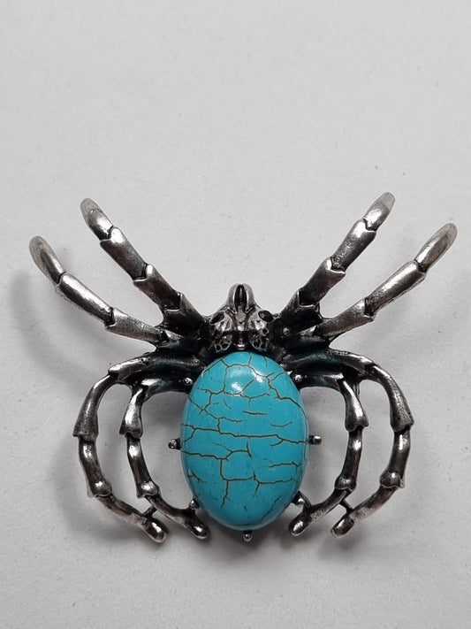 Broche Araña Turquesa