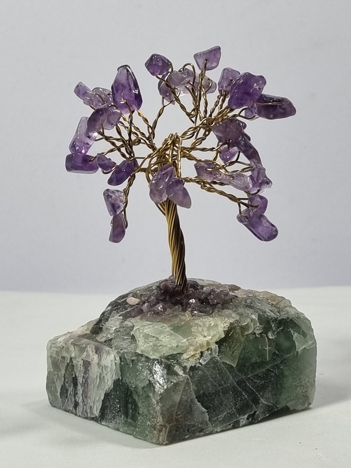 Árbol de la Vida Amatista con base de Fluorita