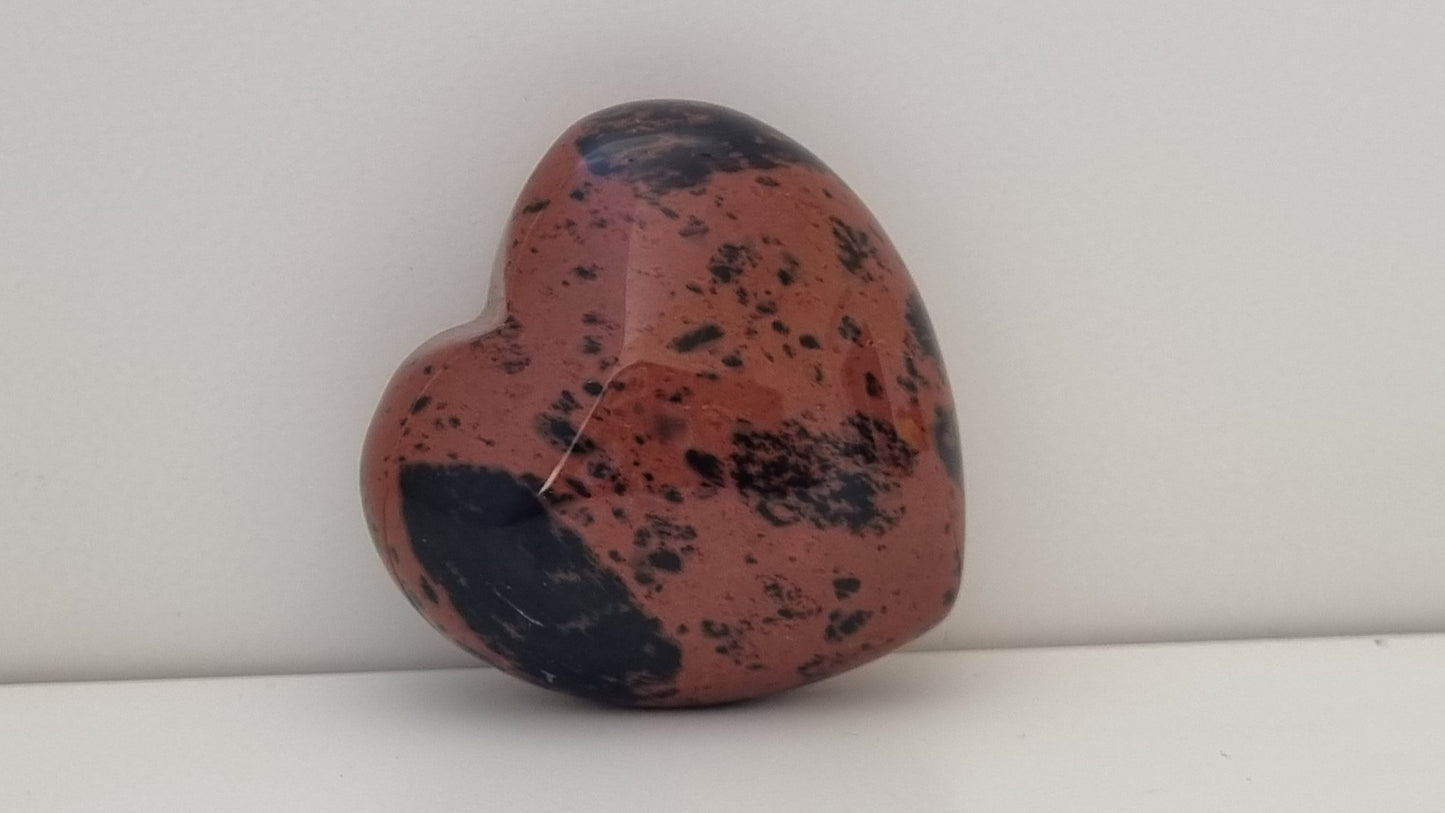 Corazón Obsidiana Caoba