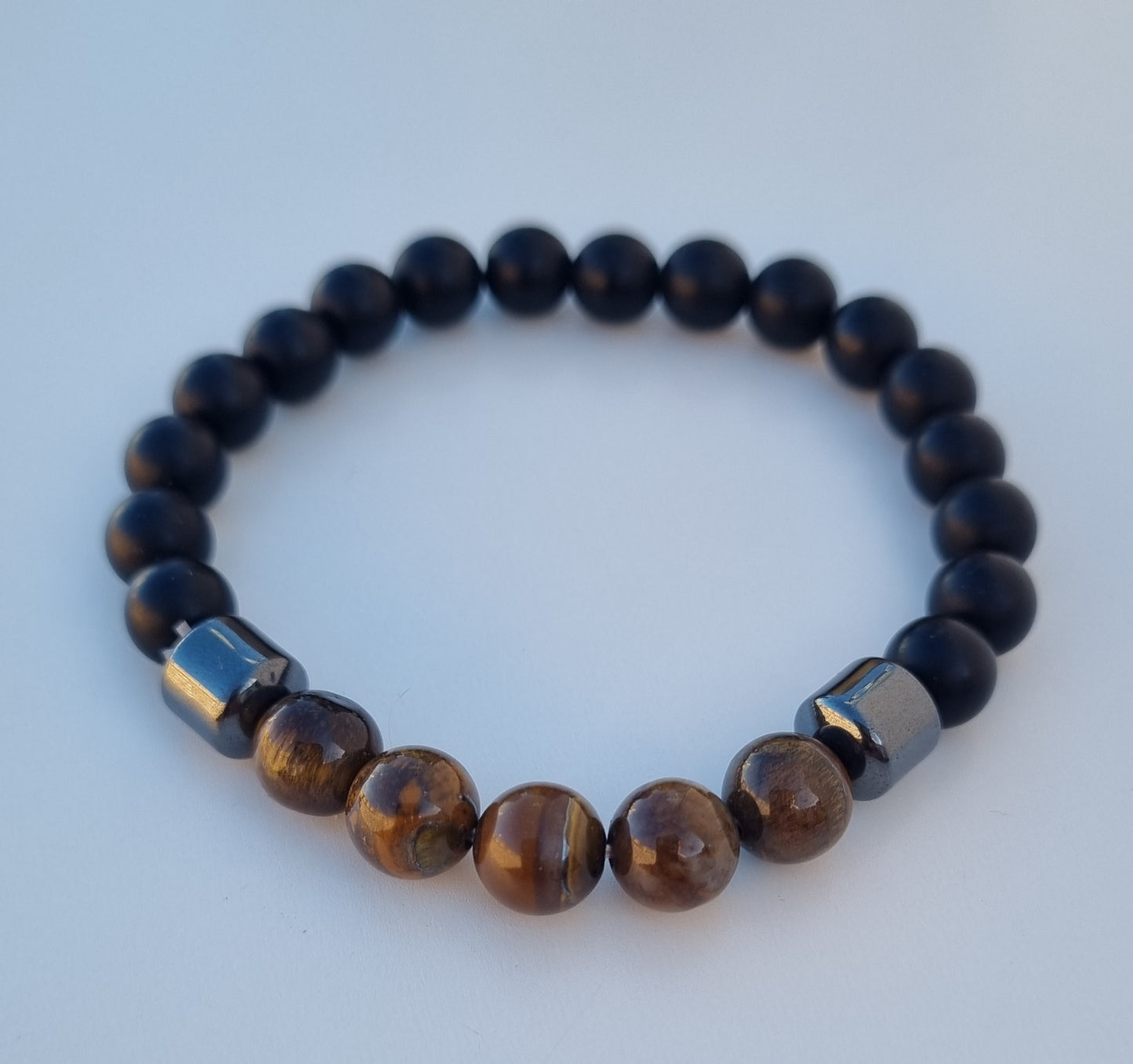 Pulsera Ónix y Ojo de tigre