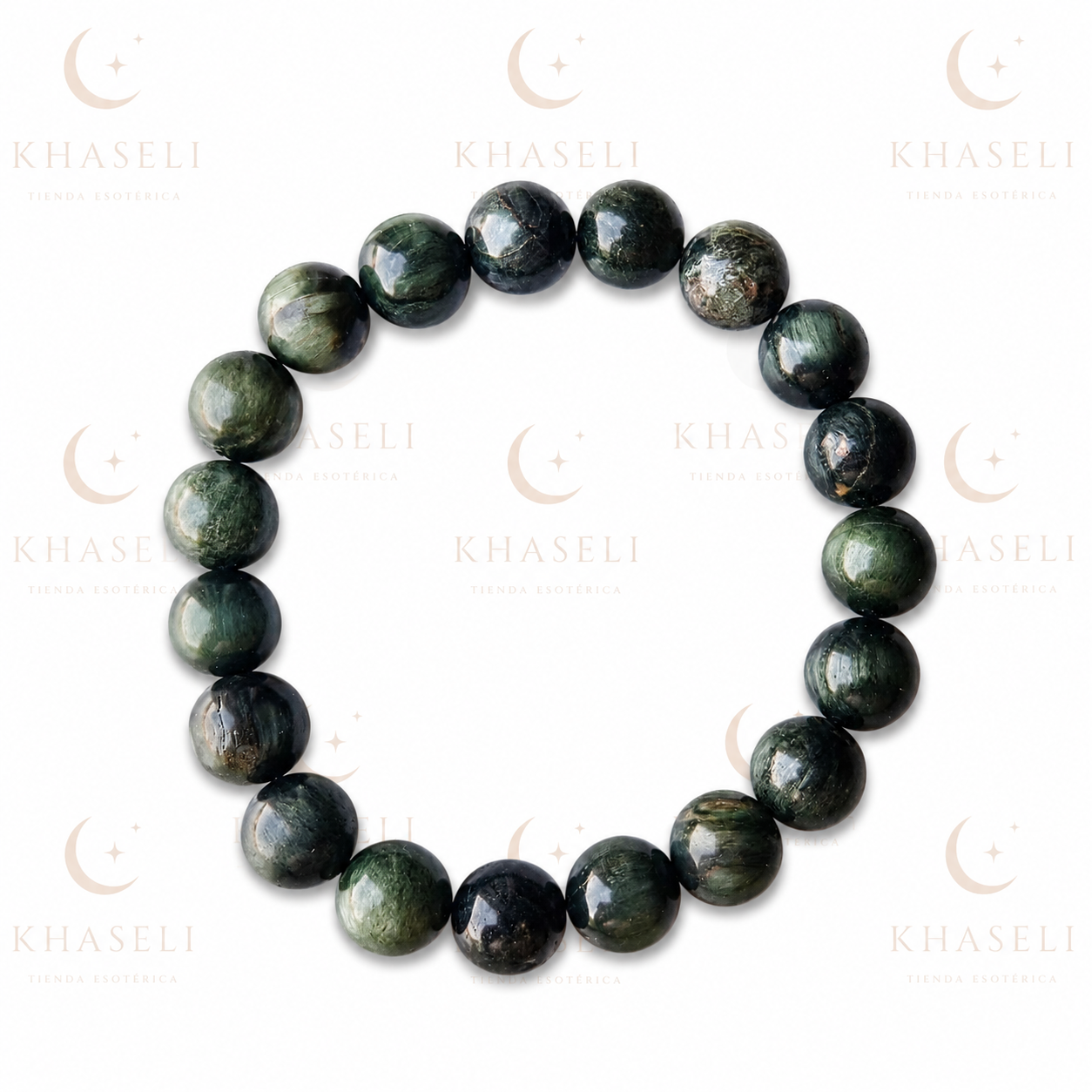 Pulsera de Ojo de Halcón Natural – Protección, Intuición y Claridad