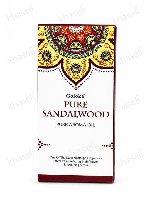Aceite Aromático de Sándalo Goloka – Relajación, Meditación y Armonía