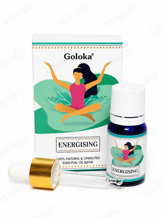Aceite Aromático Goloka Energising para Difusor, Aromaterapia, Yoga y Meditación