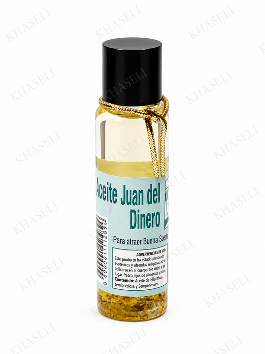 Aceite Esotérico Juan del Dinero para Velas-Ritual de Prosperidad, Suerte y Atracción del Dinero
