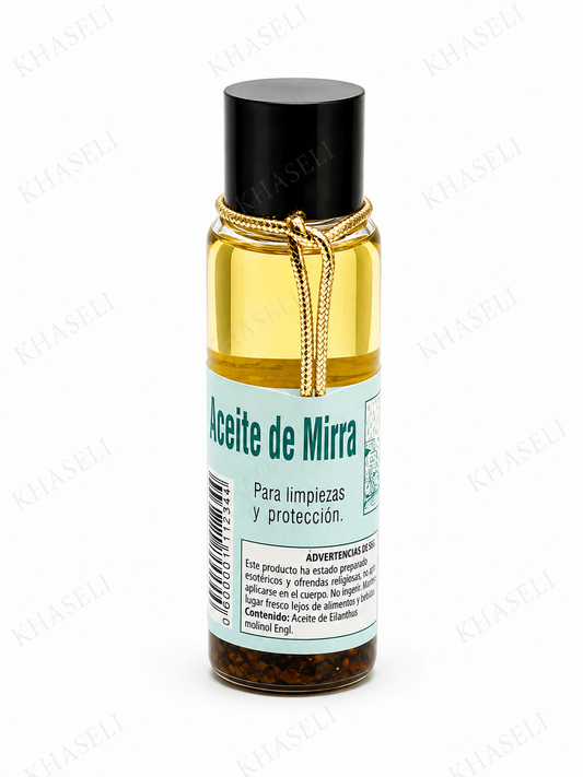 Aceite Esotérico de Mirra -Ungir Velas, Limpieza y Protección Espiritual
