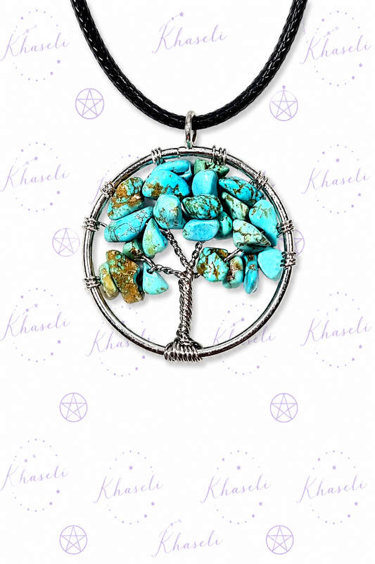 Árbol de la Vida con Turquesa – Protección, Crecimiento y Armonía