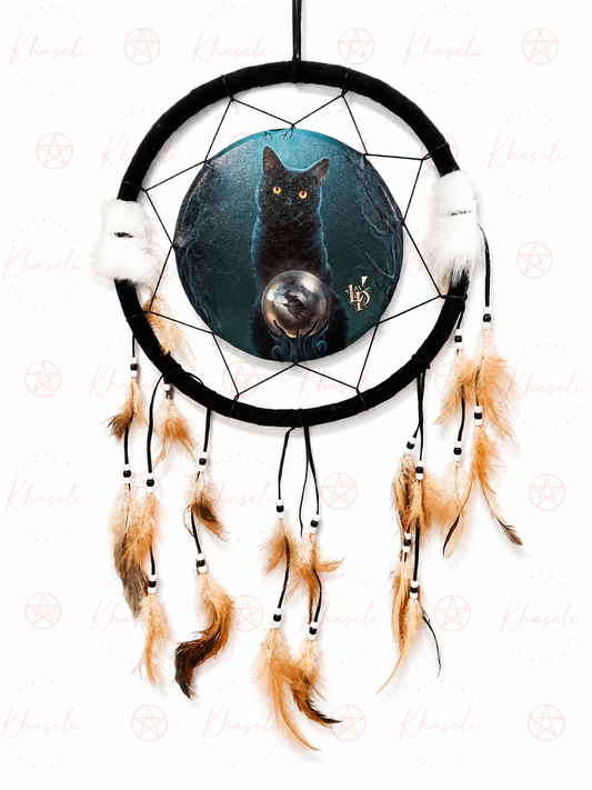 Atrapasueños Gato Negro 34cm