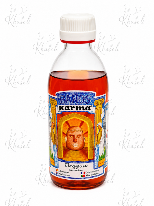 Baño Esotérico de Elegguá Abrecaminos 250 ml – Apertura de Caminos, Protección, Suerte y Prosperidad