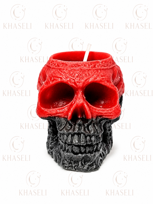 Vela Calavera Negra – Protección, Limpieza Espiritual y Transformación Energética