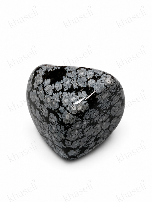 Obsidiana Nevada Natural Pulida – Piedra de Protección, Equilibrio y Transformación