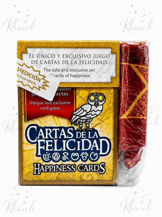Cartas de la Felicidad con Pergamino – Oráculo de la Felicidad y Juego Esotérico para Crecimiento Personal