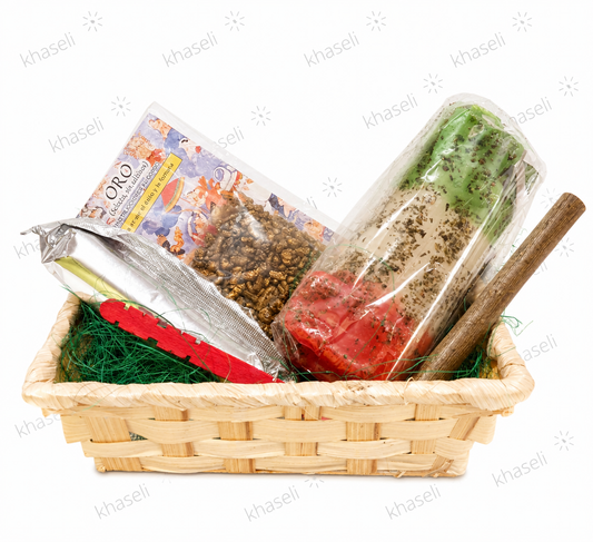 Cesta Regalo Esotérica Abrecaminos - Kit Ritual con Velón Abrecaminos, Palo Santo, Incienso y Hierbas