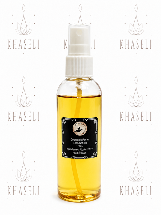 Colonia de Rosas 100% Natural para Amor, Armonía y Bienestar - Spray Esotérico de Limpieza Energética 100 ml