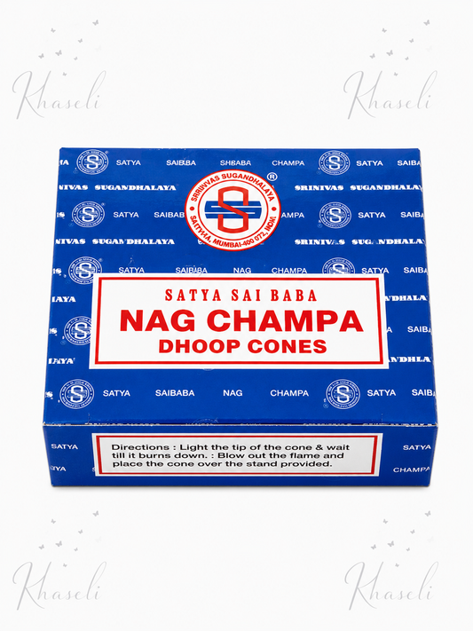 Conos de Incienso Satya Sai Baba Nag Champa – Aroma Espiritual para Meditación y Armonía