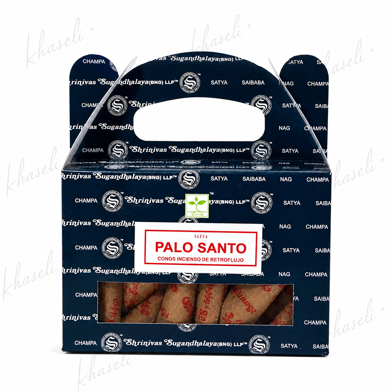 Incienso Conos de Reflujo Palo Santo Satya - Conos para Limpieza Energética, Meditación y Armonía