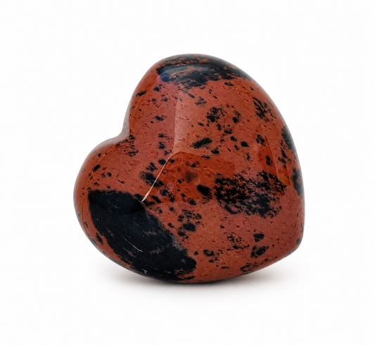 Corazón Obsidiana Caoba