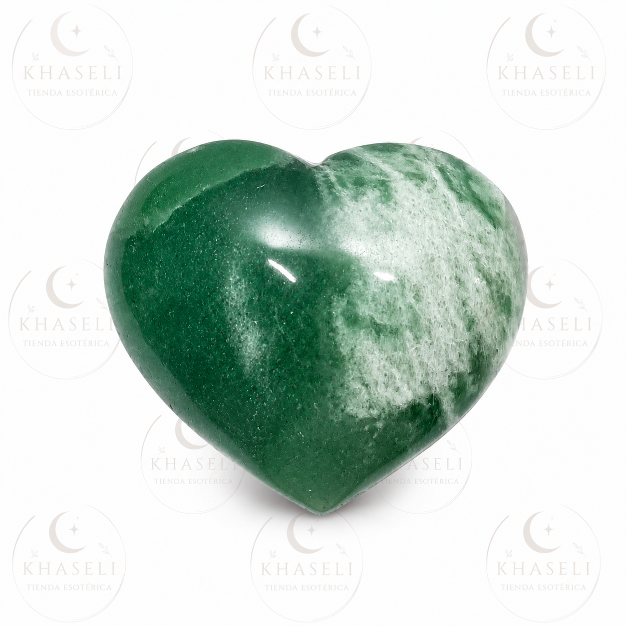 Corazón de Aventurina Verde Natural – Piedra del Éxito, Prosperidad y Equilibrio
