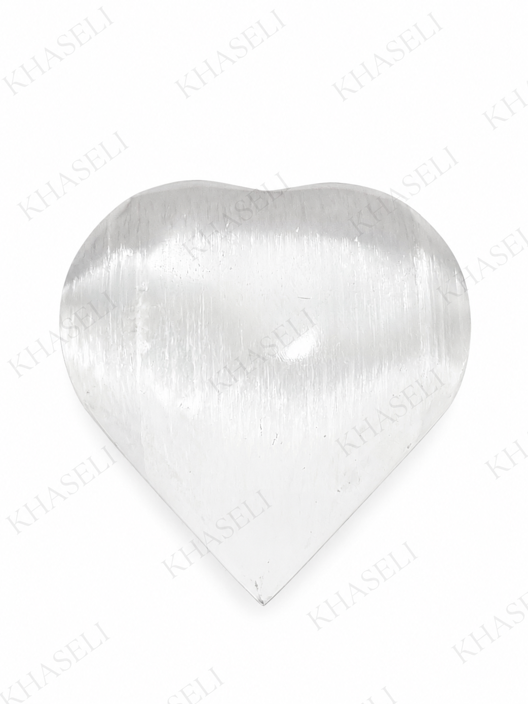 Corazón de Selenita Natural – Piedra de Paz, Limpieza Energética y Amor Propio