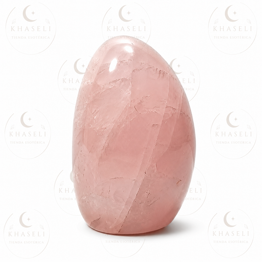 Cuarzo Rosa Forma Libre Pulido – Piedra del Amor, Armonía y Sanación Emocional