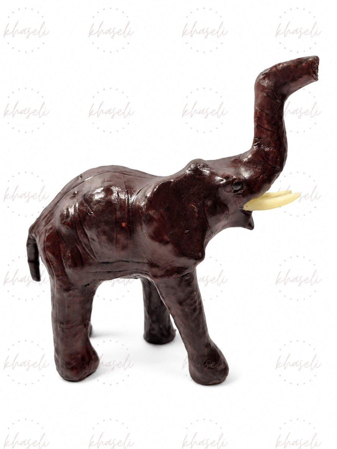 Elefante de Cuero – Figura Esotérica de Buena Suerte, Protección, Prosperidad y Abundancia