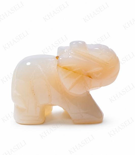 Elefante de Prehnita – protección, calma y abundancia