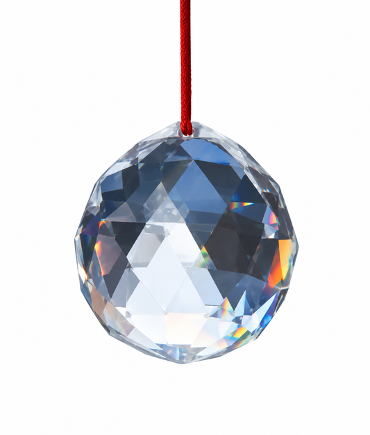Colgante Esfera Feng Shui de Cristal – Amuleto para Armonizar la Energía, Protección y Prosperidad