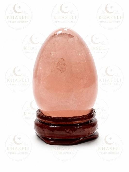 Huevo de Cuarzo Rosa – Amor, Armonía y Sanación Emocional