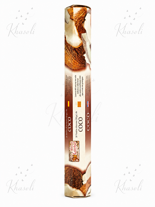 Incienso de Coco Natural – Aromaterapia, Relajación y Energía Positiva