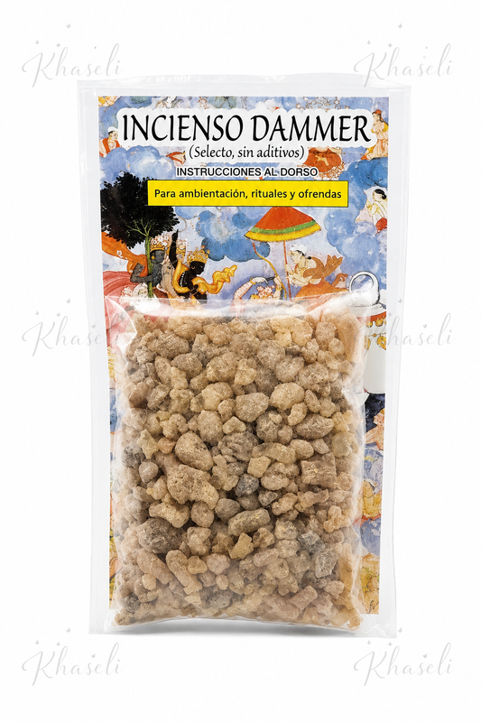 Incienso Dammer Natural en Resina - Incienso para Limpieza Energética, Purificación, Rituales y Meditación