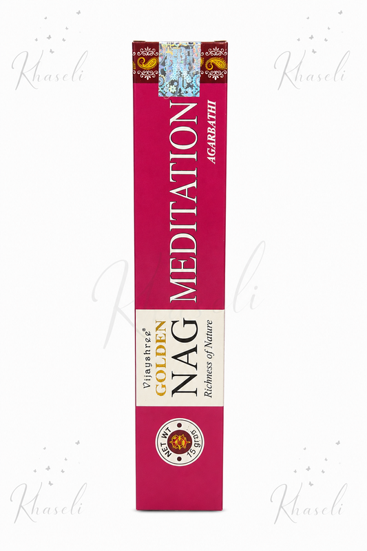 Incienso Golden Nag Meditación  – Varillas de Incienso Natural para Meditación, Relajación, Limpieza Energética y Armonización