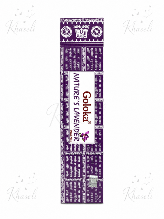 Incienso Goloka Lavanda  – Aroma de Lavanda para Paz, Relajación y Armonía Espiritual