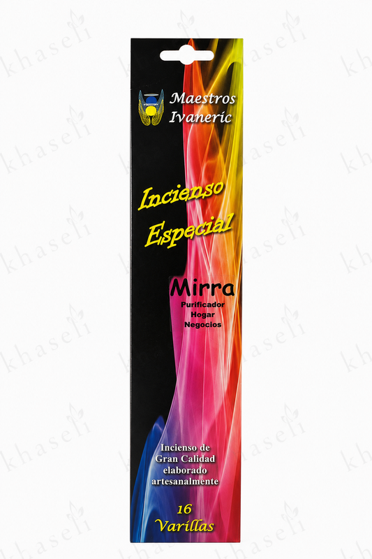 Incienso Especial de Mirra  – Varillas Naturales para Purificación, Protección y Limpieza Energética