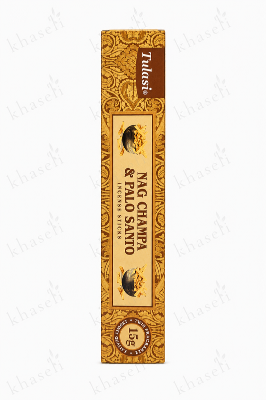 Incienso Nag Champa & Palo Santo Tulasi – Incienso Natural para Limpieza Energética, Protección y Armonía