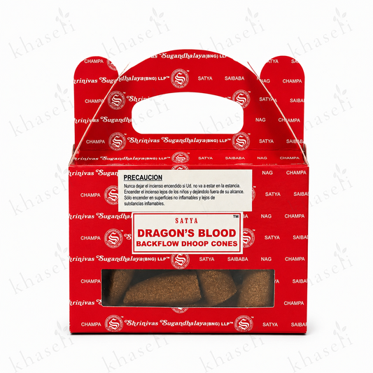 Conos de Reflujo Satya Sangre de Dragón (Dragon's Blood) – Protección, Limpieza Energética y Potencia Espiritual