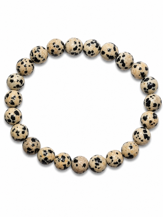 Pulsera de Jaspe Dálmata – Protección, Alegría y Equilibrio