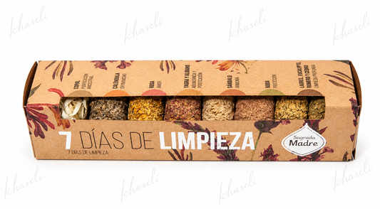 Kit 7 Días Limpieza Energética Sagrada Madre  -Sahumerios Naturales para Purificación y Protección