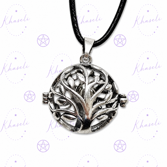 Llamador de Ángeles Árbol  – Colgante Amuleto de Protección, Paz Interior y Conexión Espiritual