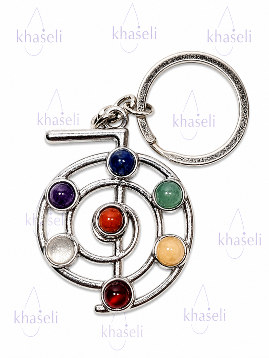 Llavero Símbolo Cho Ku Rei de los 7 Chakras – Amuleto Reiki de Protección y Equilibrio Energético